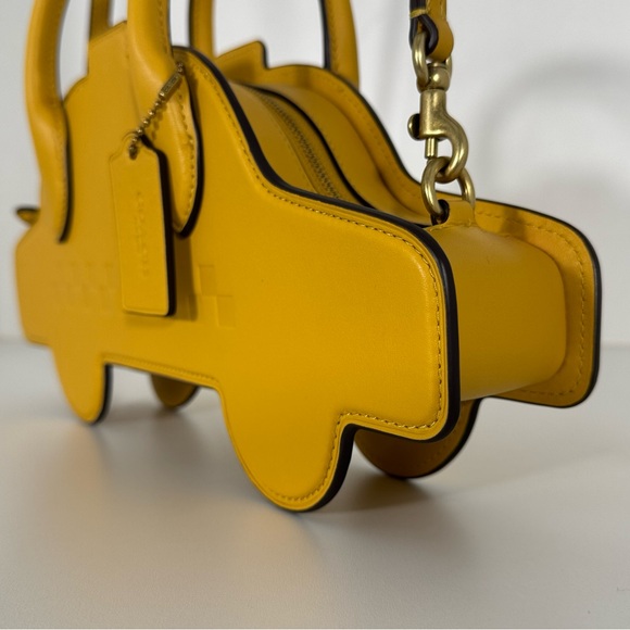 Coach Yellow Taxi-Shaped Women's Bag - Picture 5 of 8